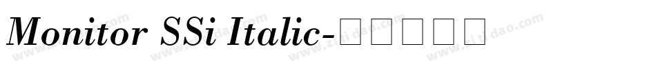 Monitor SSi Italic字体转换